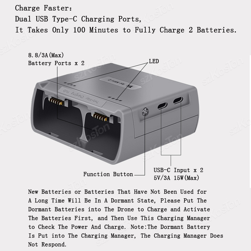 Зарядный хаб для DJI Mini 4K/M – обзор и цена Drone Charging Hub